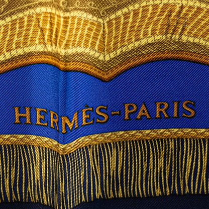 Hermès Poste et Cavalerie Silk Scarf