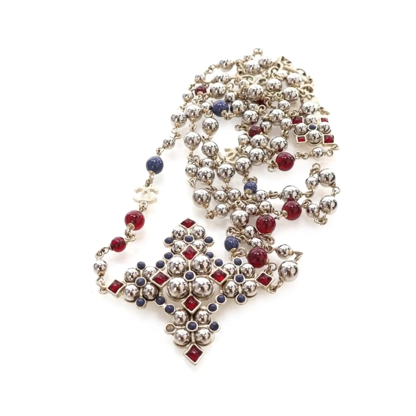 Chanel Gold Plated Gripoix and Beaded Pendant Necklace Previous product Next product