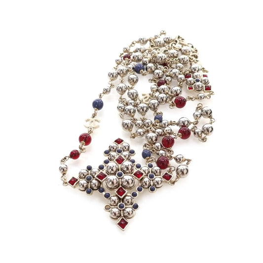 Chanel Gold Plated Gripoix and Beaded Pendant Necklace Previous product Next product