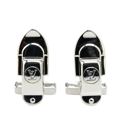 Louis Vuitton Sterling Silver Trunk Latch Cufflinks