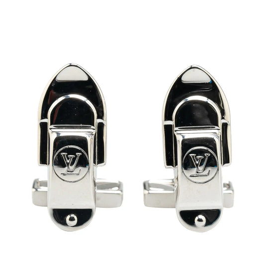 Louis Vuitton Sterling Silver Trunk Latch Cufflinks