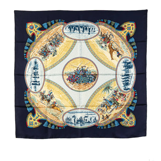 Hermès Cavaliers Peuls Silk Scarf