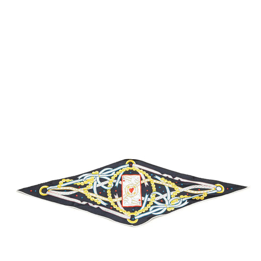 Hermès Dame De Coeur Nano Losange Silk Scarf