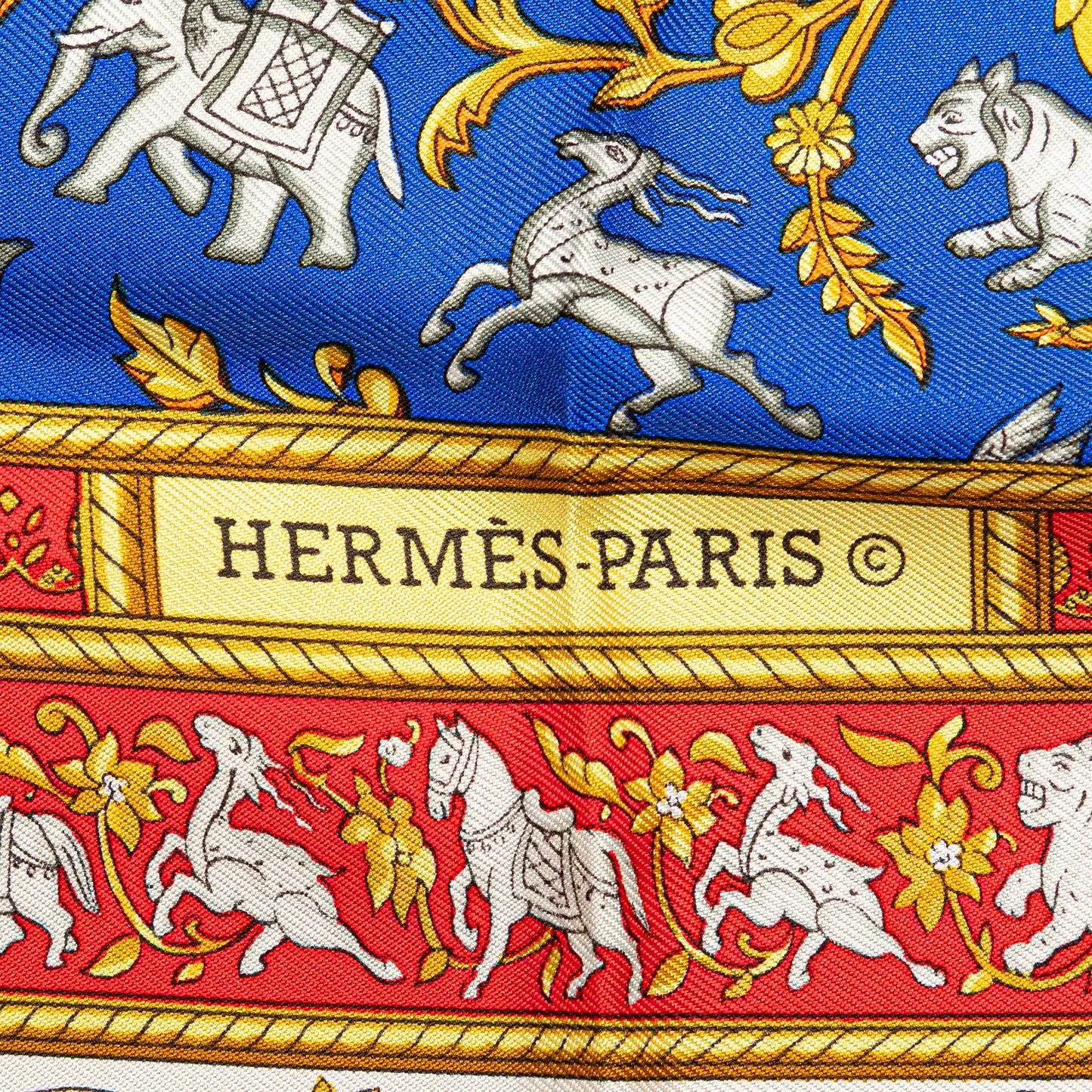 Hermès Chasse en Inde Silk Scarf