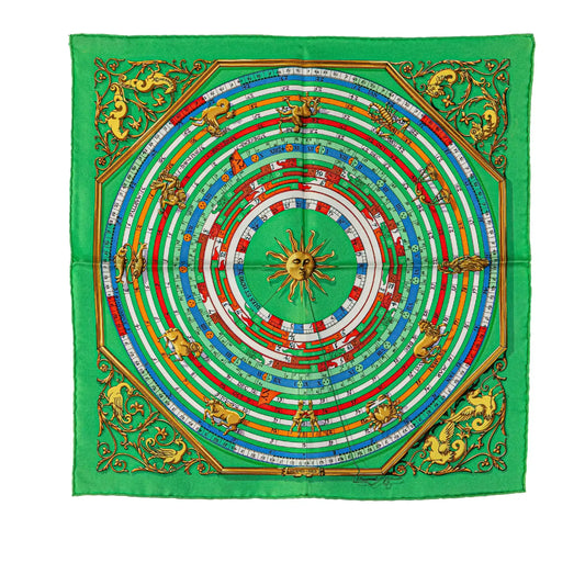 Hermès Astrologie Dies et Hore Silk Scarf