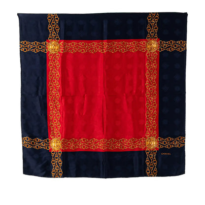 Chanel CC Chain Silk Scarf