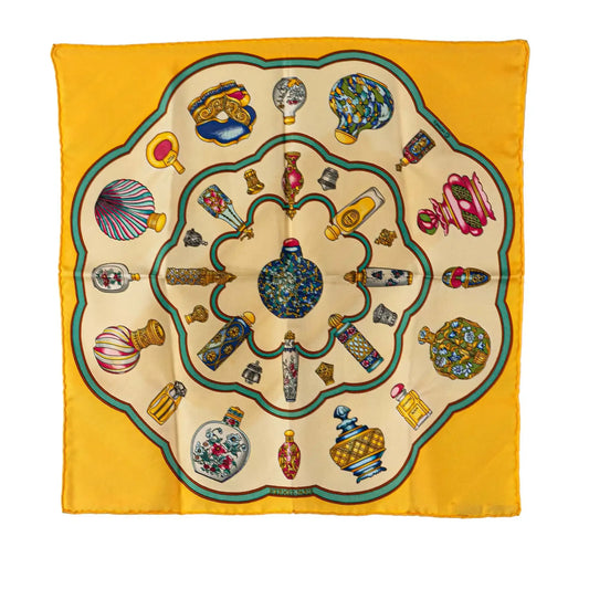 Hermès Qu'Importe Le Flacon Silk Scarf
