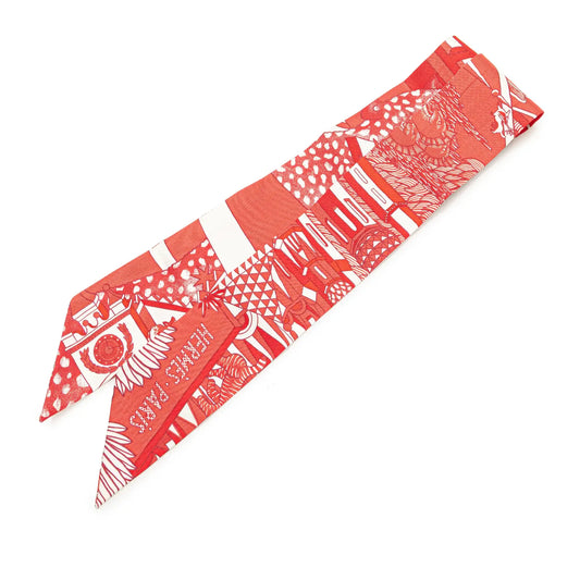 Hermès Animapolis Silk Twilly Scarf