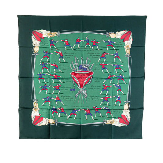 Hermès Traite Des Armes Silk Scarf