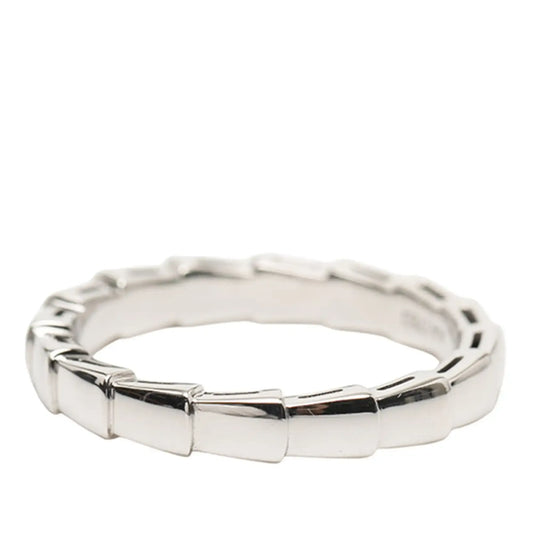 Bvlgari 18K White Gold Serpenti Viper Ring