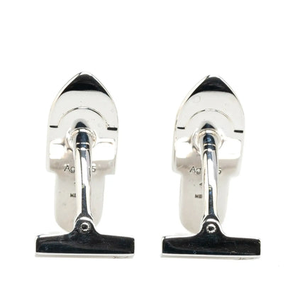 Louis Vuitton Sterling Silver Trunk Latch Cufflinks
