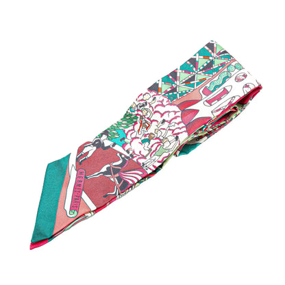 Hermès Exposition Universelle Twilly Silk Scarf