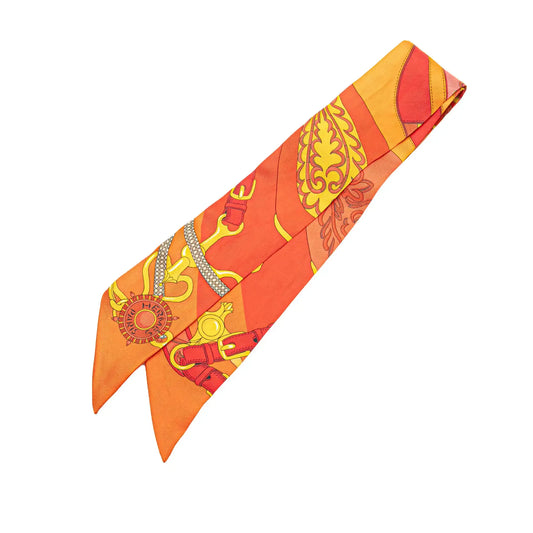 Hermès Festival Des Amazones Silk Twilly Scarf