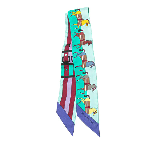 Hermès Rocabar Silk Twilly Scarf
