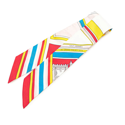 Hermès George Washington's Carriage Silk Twilly Scarf