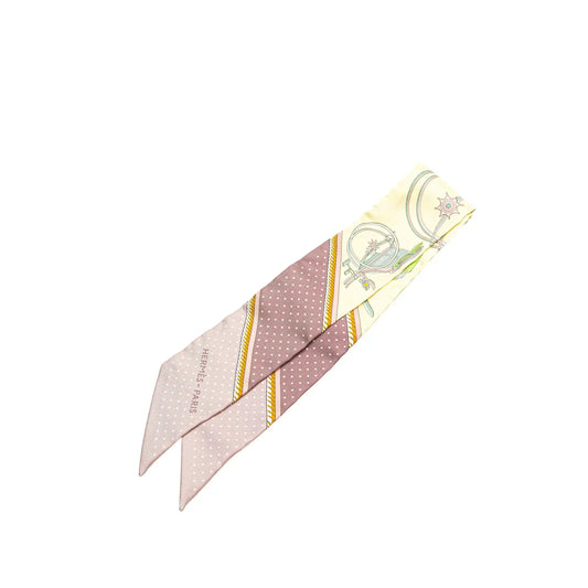 Hermès Les Voitures a Transformation Twilly Silk Scarf