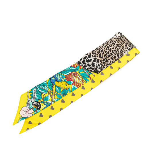 Hermès Jungle Love Silk Twilly Scarf