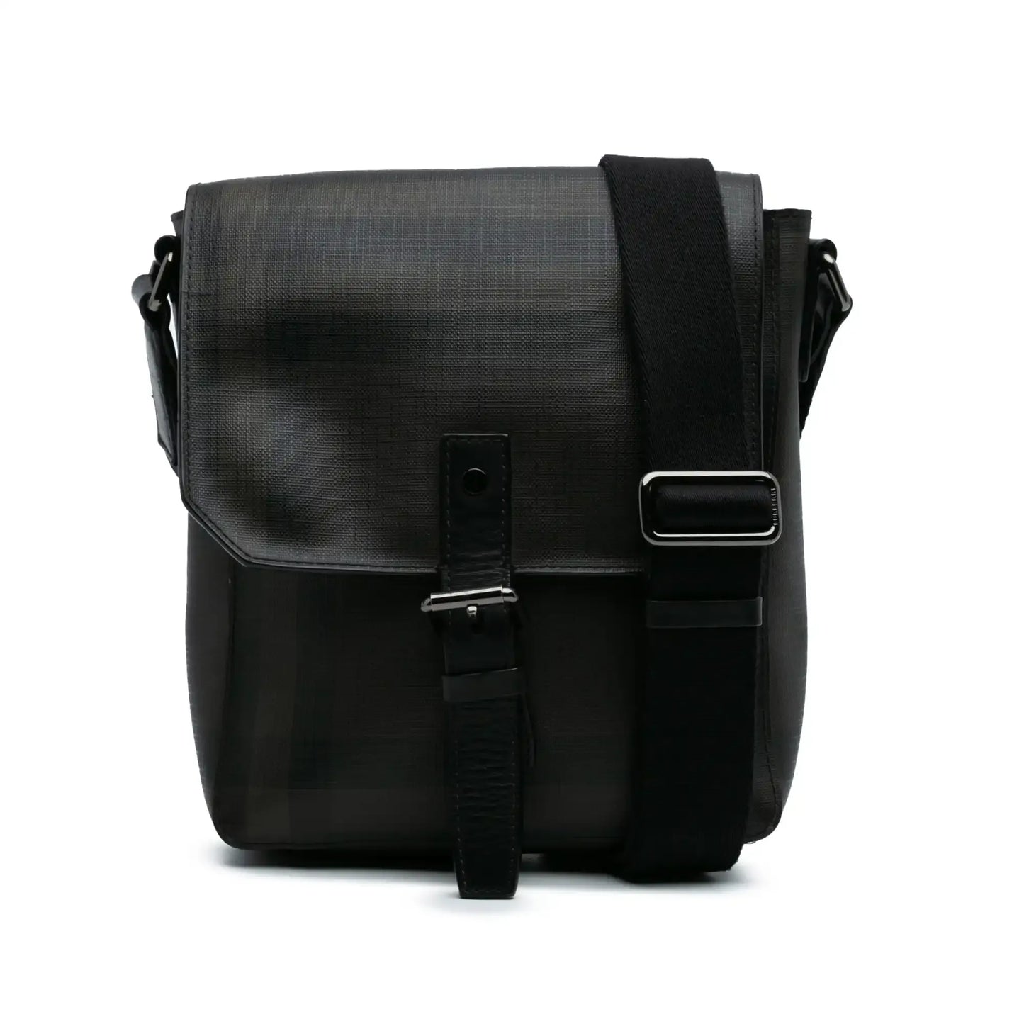 Burberry Smoke Check Coated Canvas Crossbody
