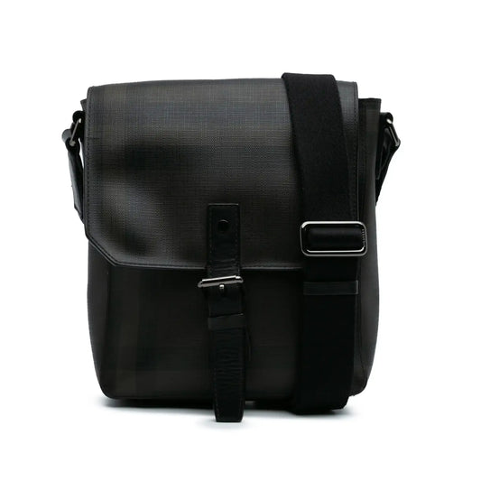 Burberry Smoke Check Coated Canvas Crossbody