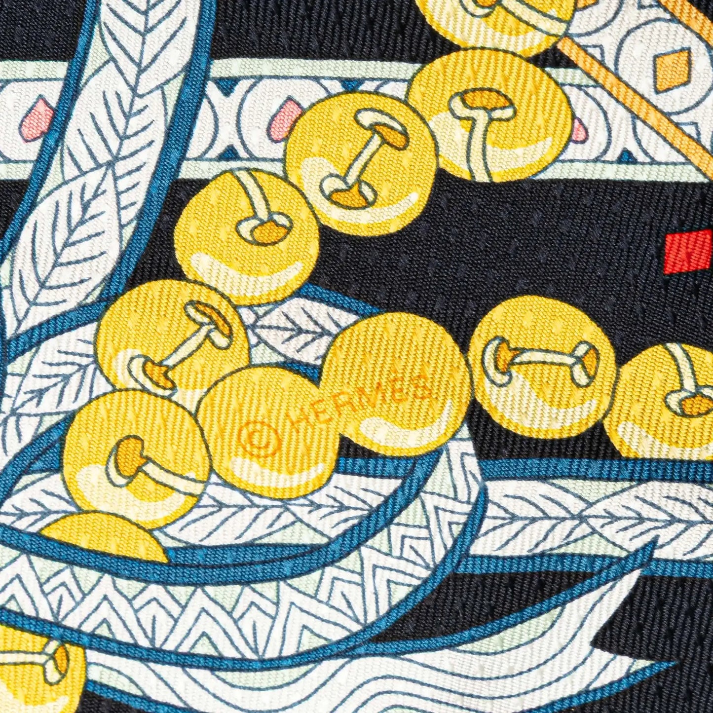 Hermès Dame De Coeur Nano Losange Silk Scarf