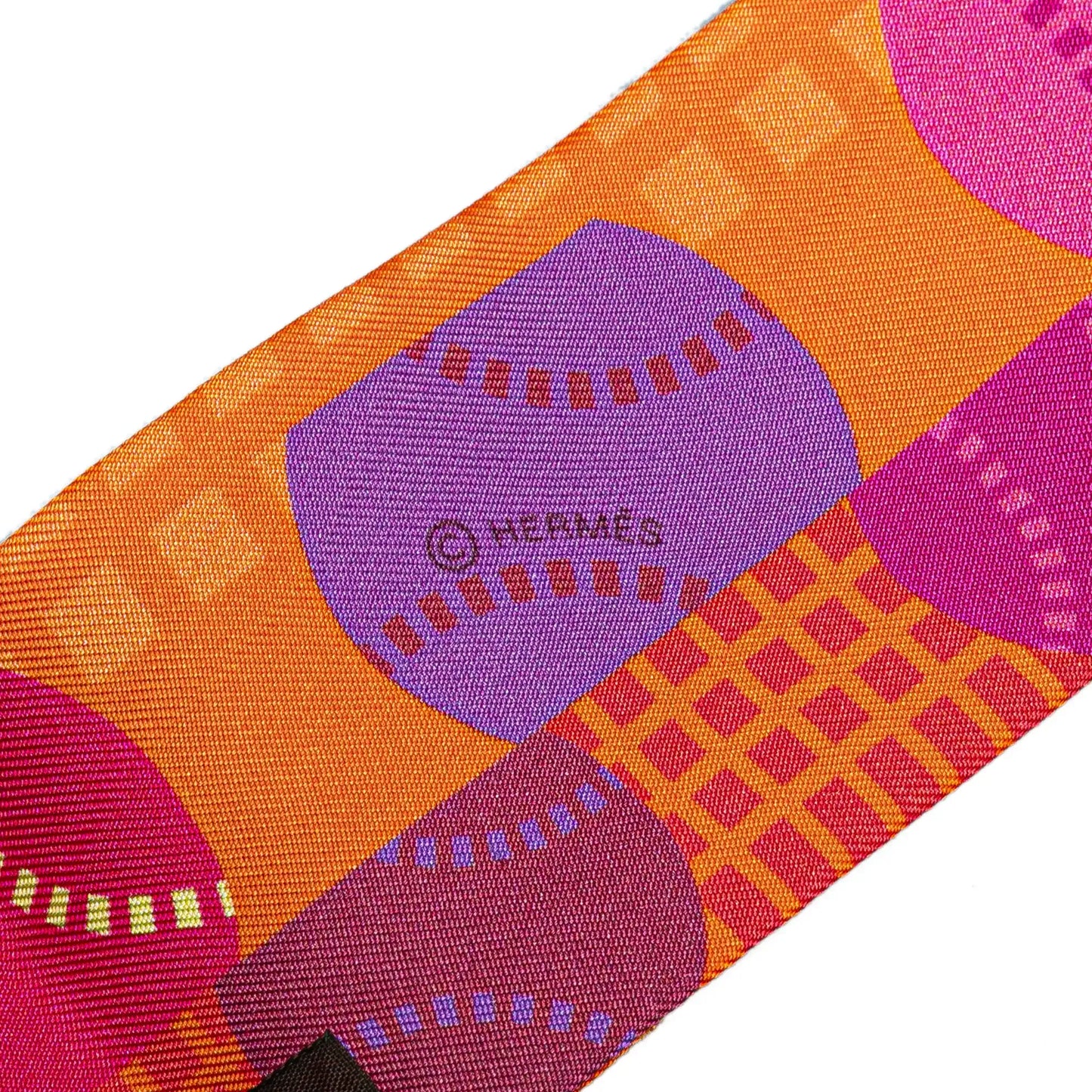 Hermès Balles de Tennis Silk Twilly Scarf