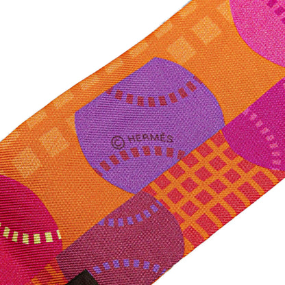Hermès Balles de Tennis Silk Twilly Scarf