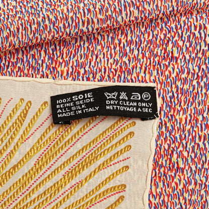 Chanel Nautical Rope Knot Print Silk Scarf