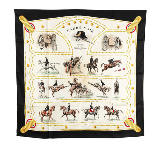 Hermès Cadre Noir Silk Scarf