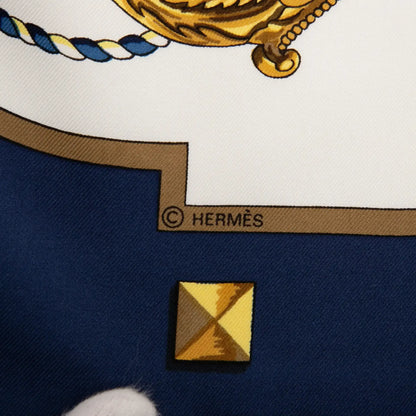 Hermès Les Cles Silk Scarf 90