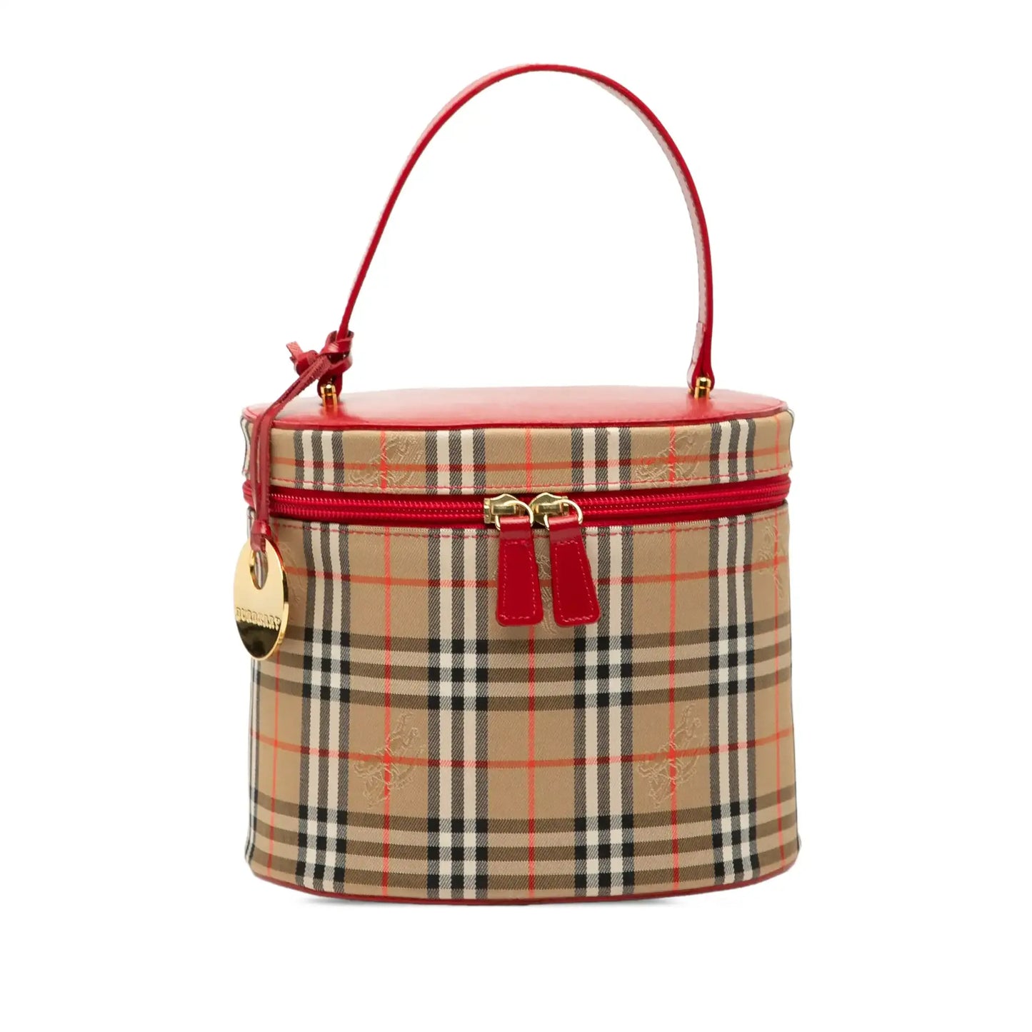 Burberry Haymarket Check Canvas Vanity Bag