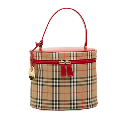 Burberry Haymarket Check Canvas Vanity Bag
