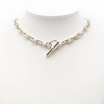 Hermès Small Sterling Silver Chaine d'Ancre Necklace