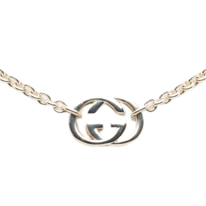 Gucci Sterling Silver Interlocking G Pendant Necklace