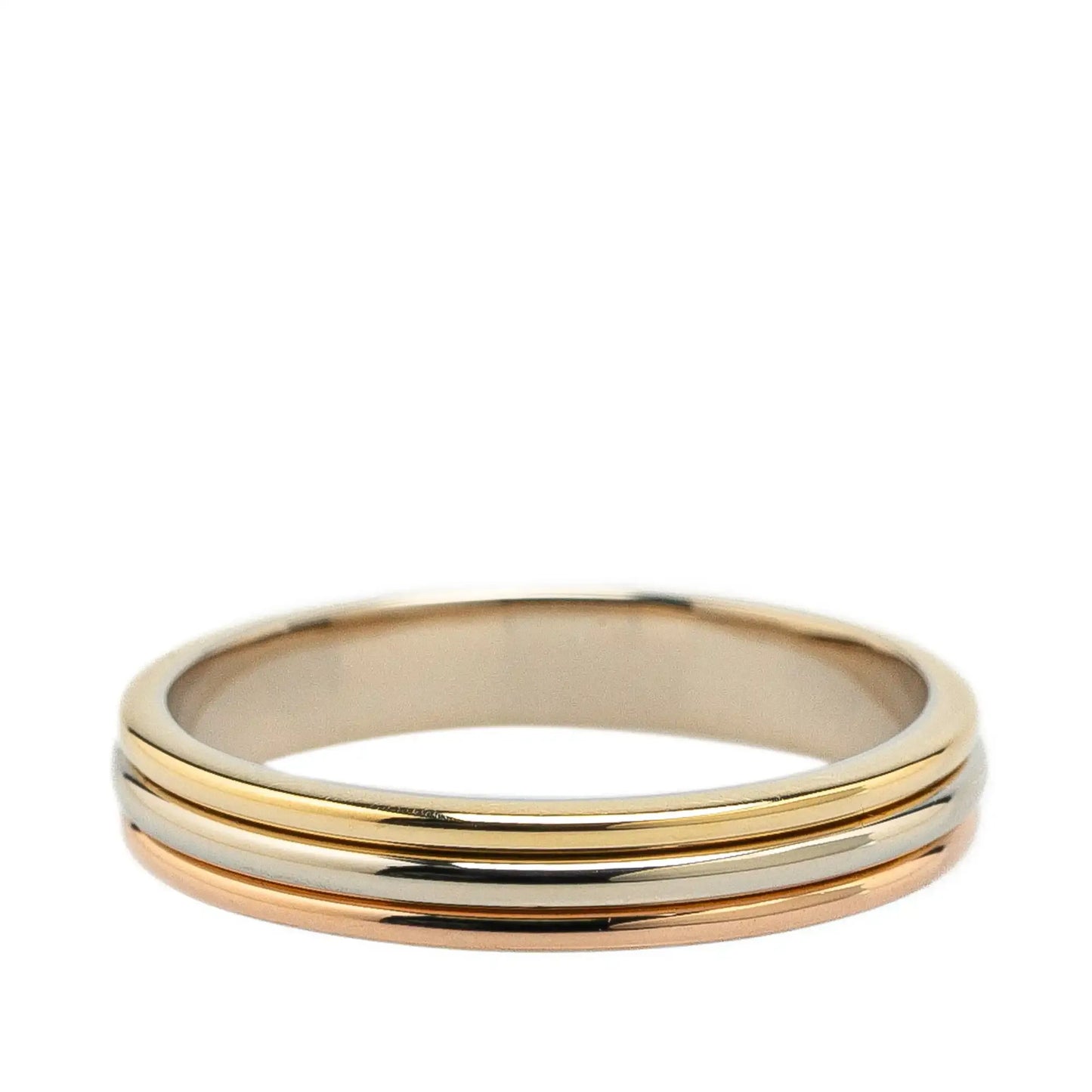 Cartier Tricolor 18K Trinity Wedding Band Ring
