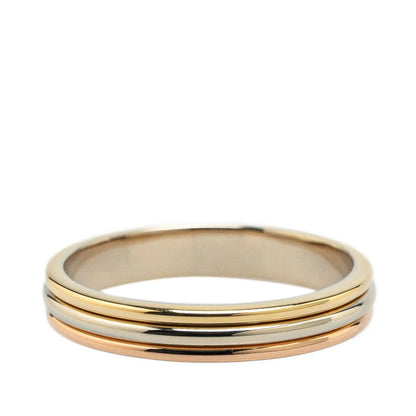 Cartier Tricolor 18K Trinity Wedding Band Ring