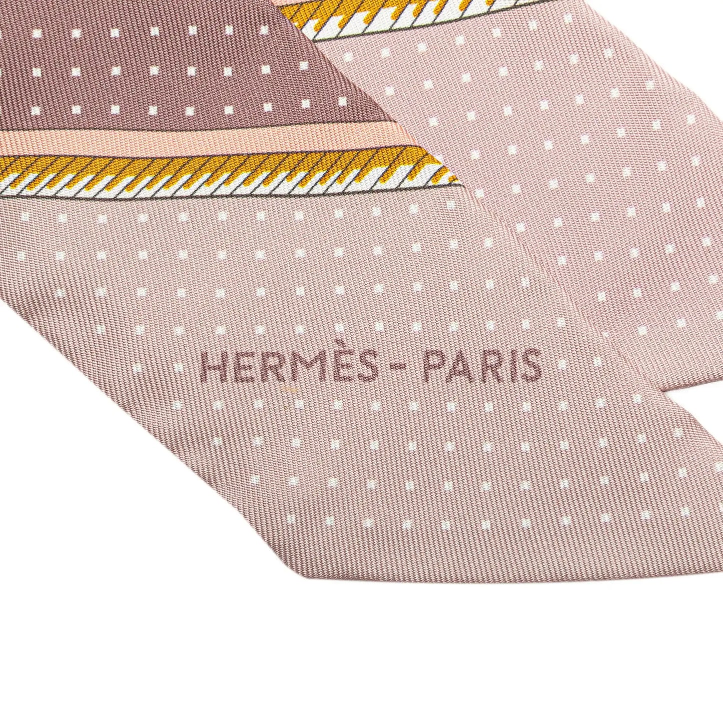 Hermès Les Voitures a Transformation Twilly Silk Scarf