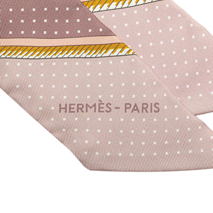 Hermès Les Voitures a Transformation Twilly Silk Scarf