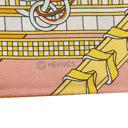 Hermès Brides et Gris-Gris Silk Twilly Scarf