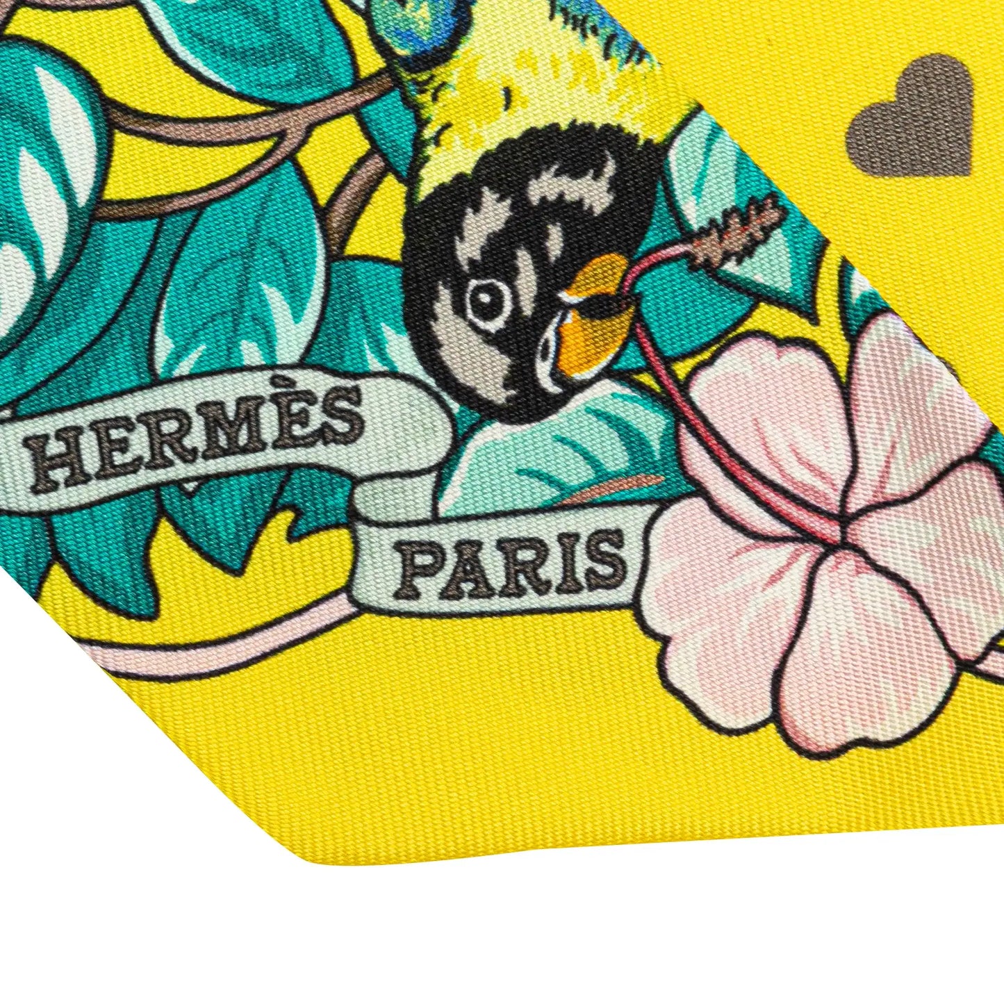 Hermès Jungle Love Silk Twilly Scarf