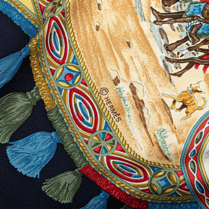 Hermès Cavaliers Peuls Silk Scarf