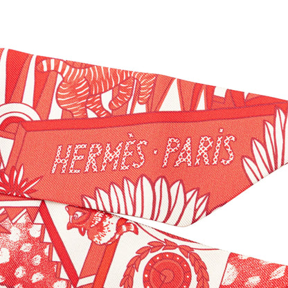 Hermès Animapolis Silk Twilly Scarf