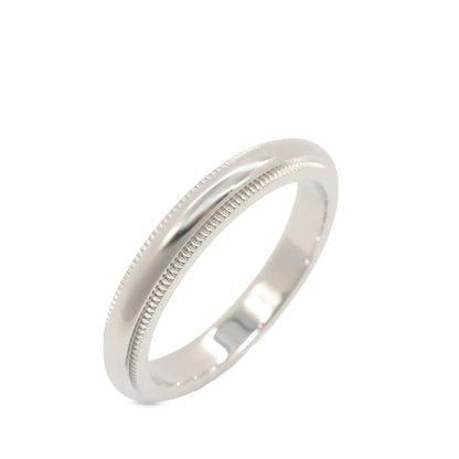 Tiffany Platinum Tiffany Together Milgrain Wedding Band Ring