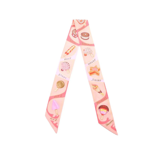 Hermès Funny Ice Cream Silk Twilly Scarf