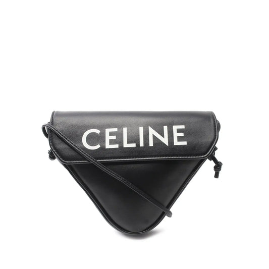 Celine Smooth Calfskin Logo Triangle Crossbody