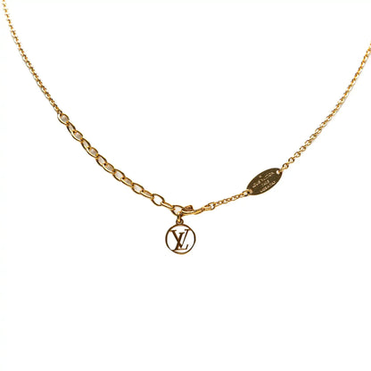Louis Vuitton Gold Plated Essential V Necklace