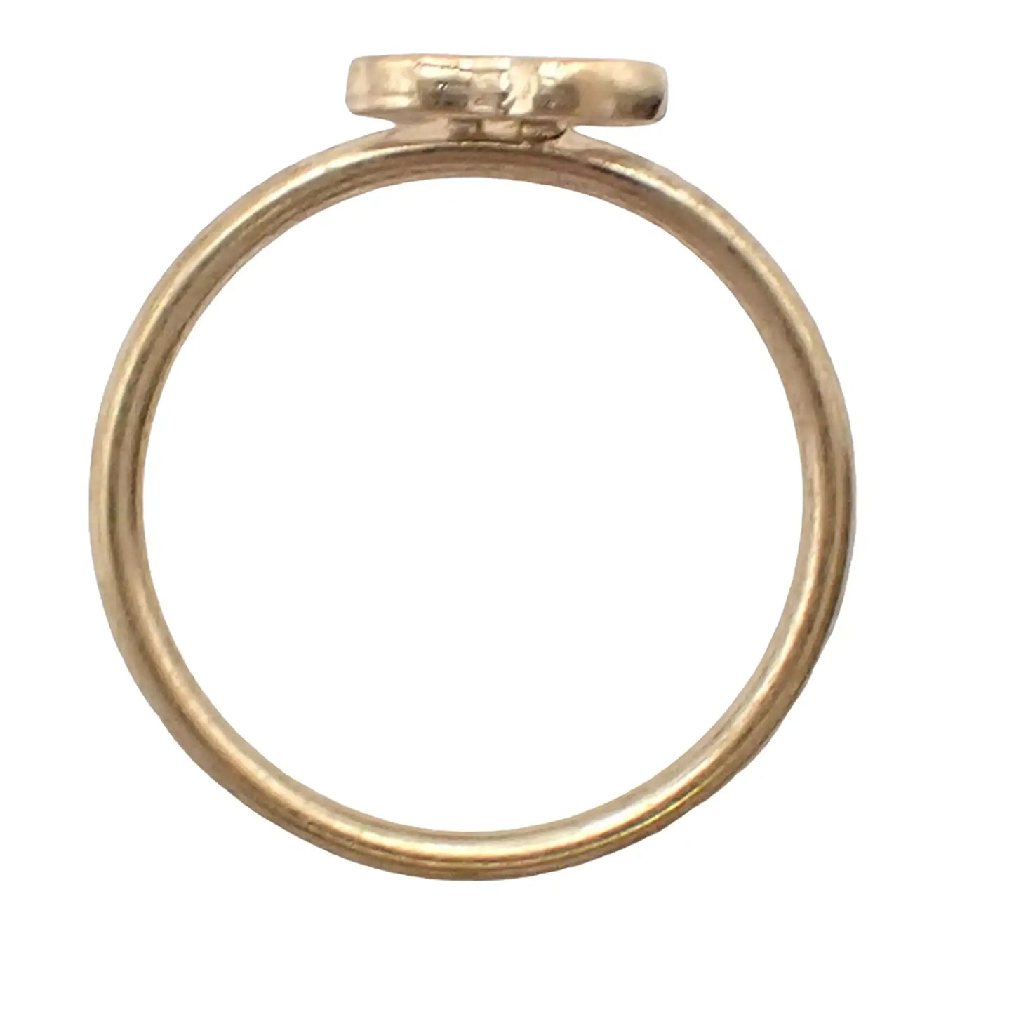 Chanel Gold Plated CC Ring