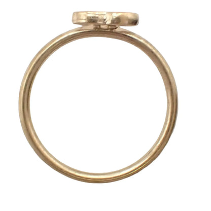 Chanel Gold Plated CC Ring