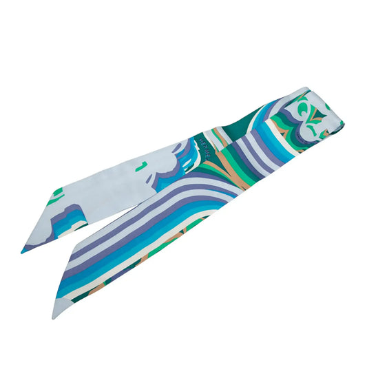 Hermès Brides De Gala Shadow Silk Twilly Scarf