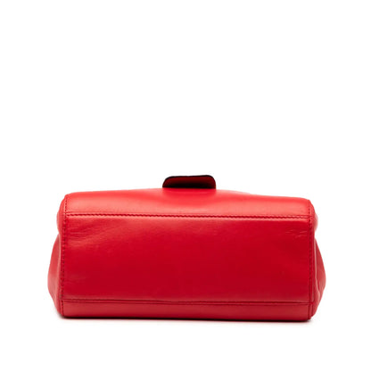 Prada Vitello Lux Embleme Top Handle Bag