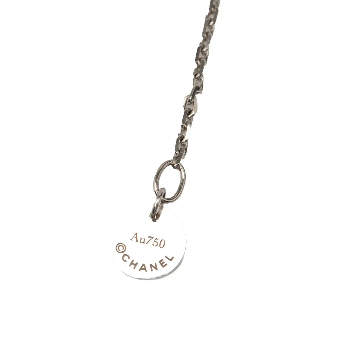 Chanel 18K White Gold Ceramic Ultra Necklace